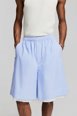 FILOLAO SHORTS LIGHT BLUE WITH STRIPES