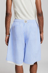 FILOLAO SHORTS LIGHT BLUE WITH STRIPES