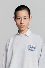 SAMUEL GALLERIA PAURA CREWNECK CORSIVO GREY MELANGE