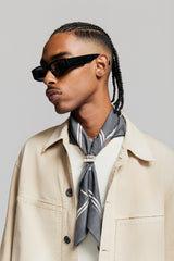 RIOT FOULARD BLACK/WHITE