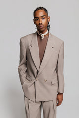 ELIO DOUBLEBREASTED JACKET SAND