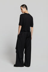 FAN OVERSIZED PANTS BLACK