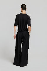 FAN OVERSIZED PANTS BLACK
