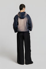 ASSENZIO "DBATGD" OVERSIZED HOODIE  DARK BLUE