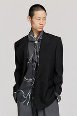 ELIO DOUBLEBREASTED JACKET BLACK