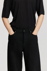 TWIST BAGGY DENIM BLACK