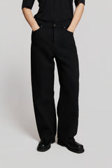 TWIST BAGGY DENIM BLACK