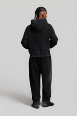 ARABICA FULL ZIP HOODIE BLACK