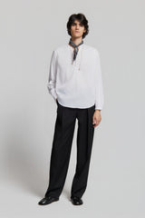 EUCLIDE SINGLE-BUTTON SHIRT WHITE