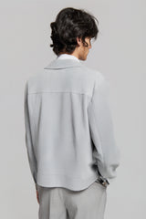 ALLISON SUEDE JACKET POWDER BLUE