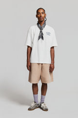 CLEO GALLERIA PAURA CORSIVO T-SHIRT OFF WHITE