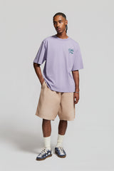 CLEO GALLERIA PAURA CORSIVO T-SHIRT LILAC