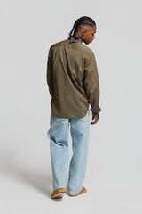 EUCLIDE SINGLE-BUTTON SHIRT GREEN