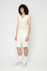 THEO WORK SHORTS IVORY