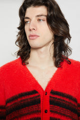 ECRIN STRIPES CREWNECK SWEATER RED/BLACK
