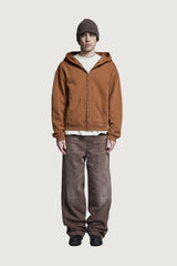 ARABICA FULL ZIP HOODIE RUST