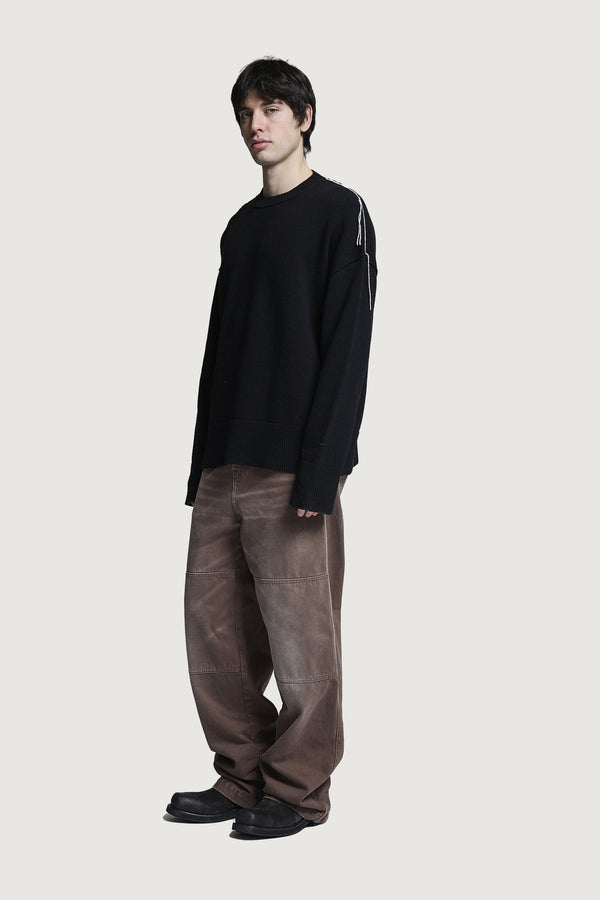 RICCIONE CREWNECK SWEATER BLACK