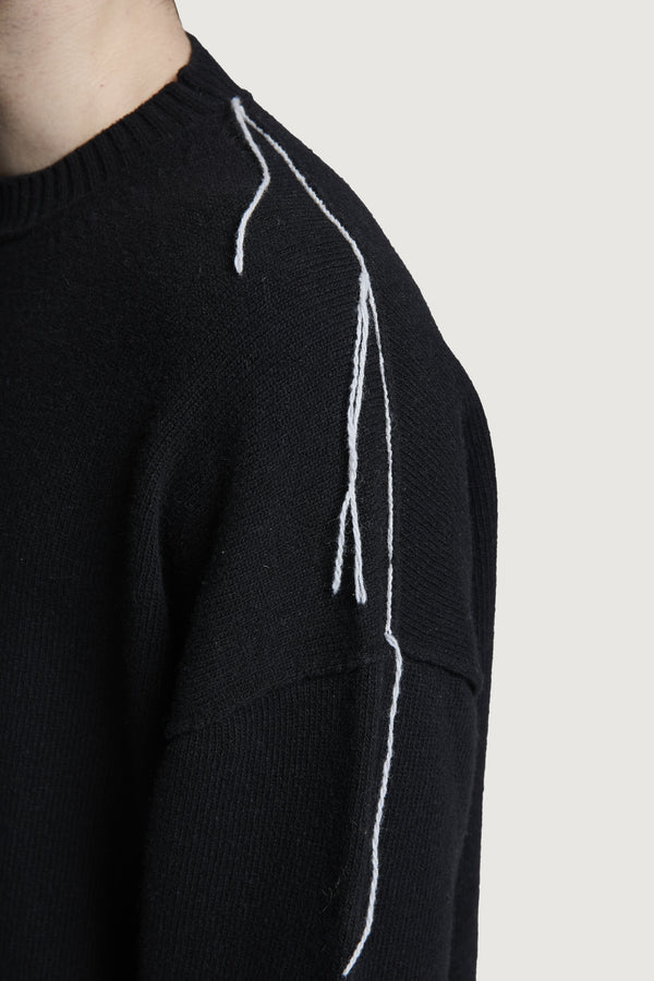 RICCIONE CREWNECK SWEATER BLACK