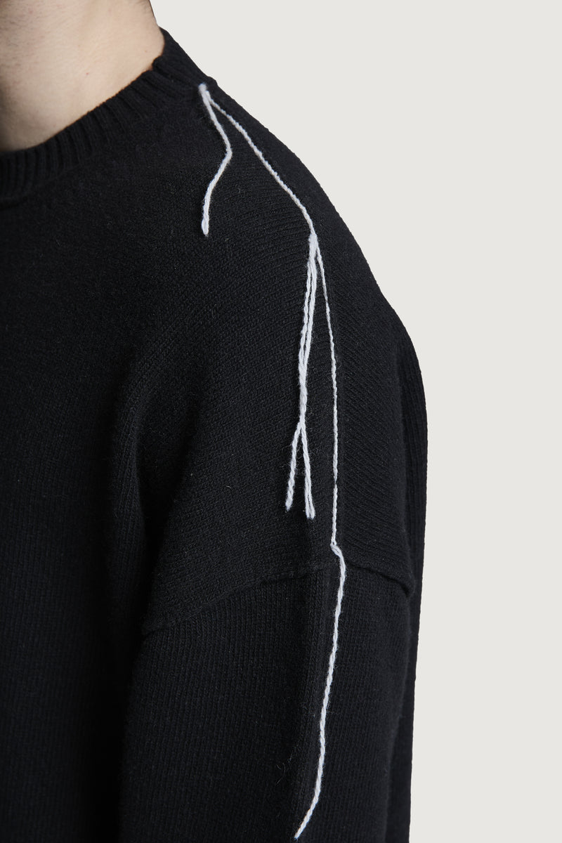RICCIONE CREWNECK SWEATER BLACK