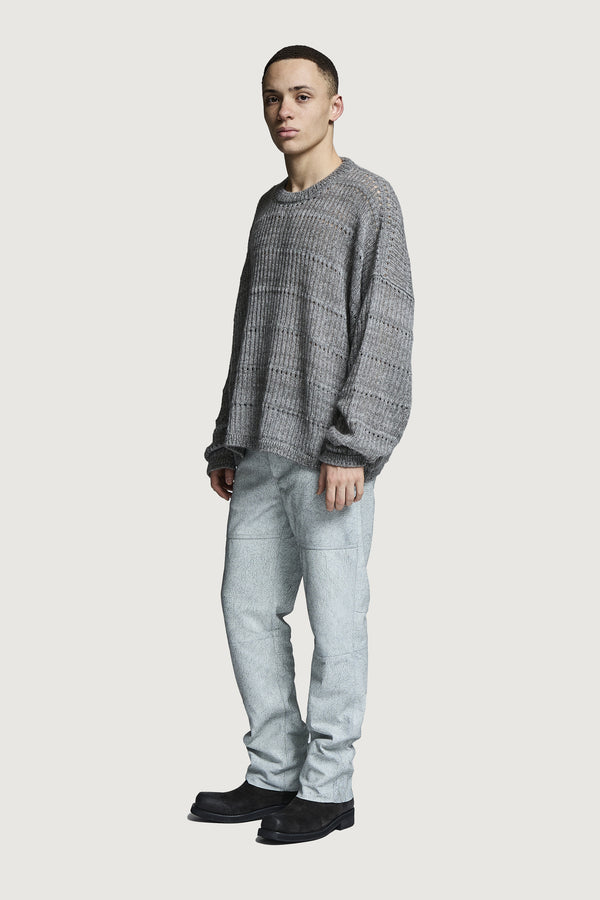 EFESTO CREWNECK SWEATER LIGHT GREY