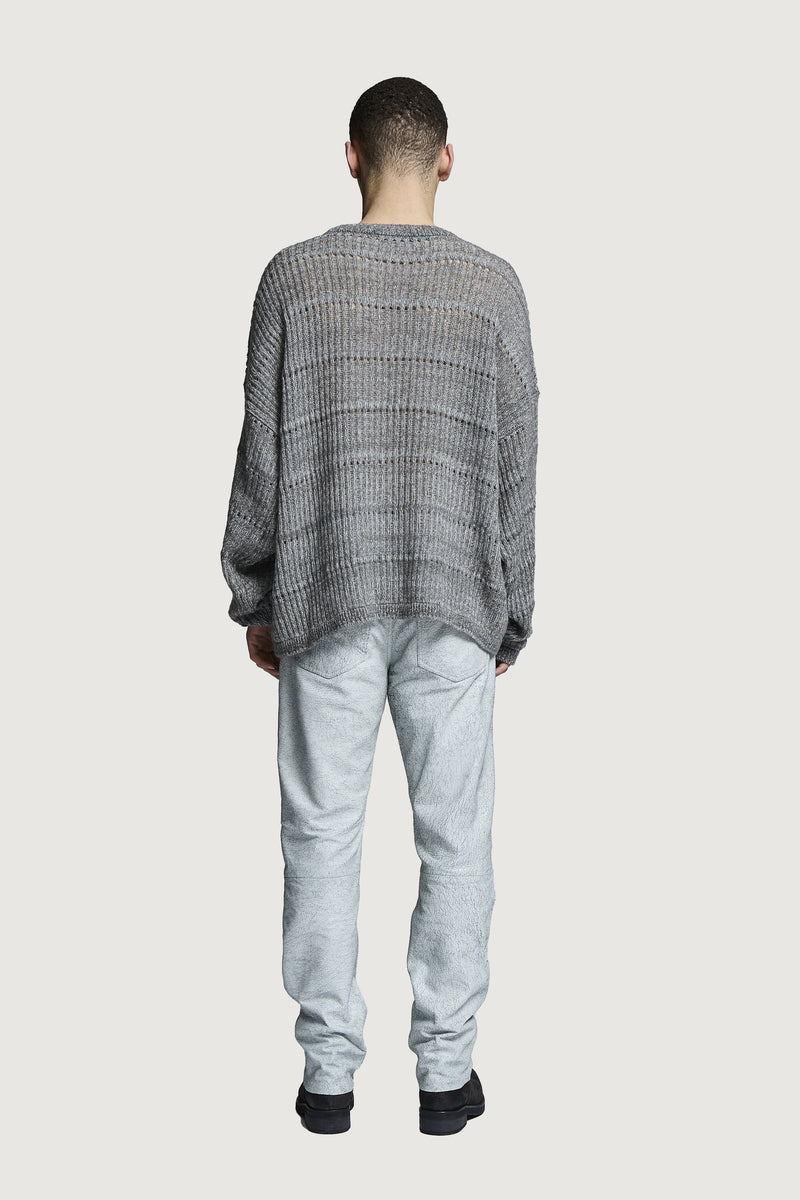 EFESTO CREWNECK SWEATER LIGHT GREY