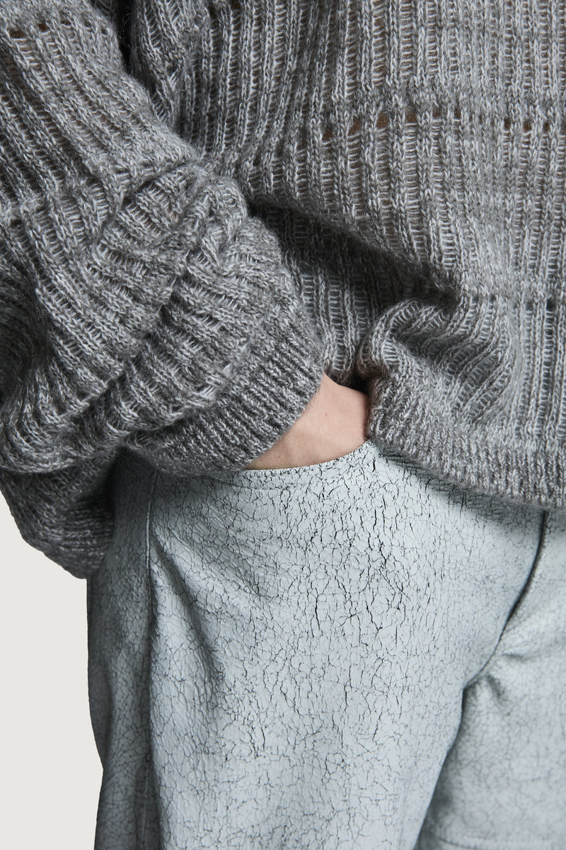 EFESTO CREWNECK SWEATER LIGHT GREY