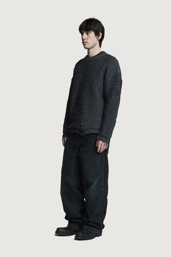 MANNI CREWNECK SWEATER DARK GREY