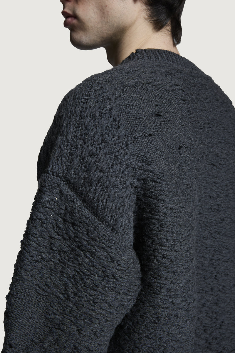 MANNI CREWNECK SWEATER DARK GREY