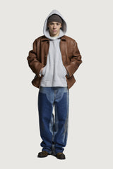 MOSES HOODIE SWEATER LIGHT GREY