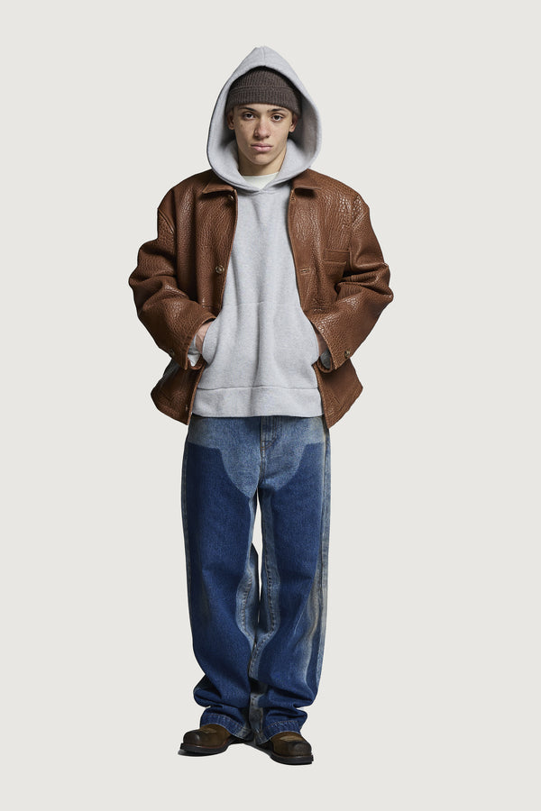 MOSES HOODIE SWEATER LIGHT GREY