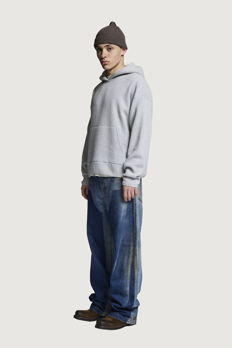MOSES HOODIE SWEATER LIGHT GREY
