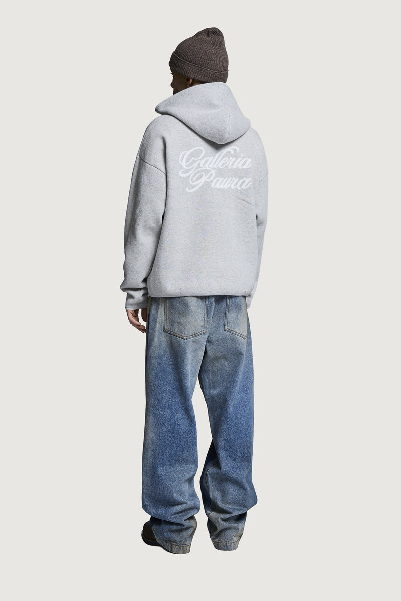 MOSES HOODIE SWEATER LIGHT GREY