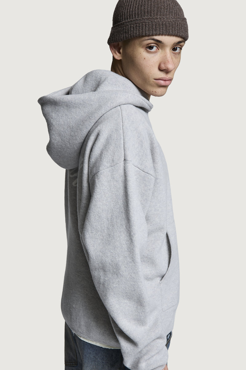 MOSES HOODIE SWEATER LIGHT GREY