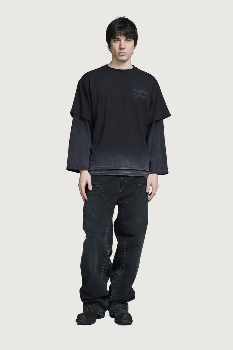 ZENO DOUBLE LAYER LONGSLEEVE BLACK/BLACK