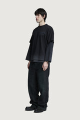 ZENO DOUBLE LAYER LONGSLEEVE BLACK/BLACK