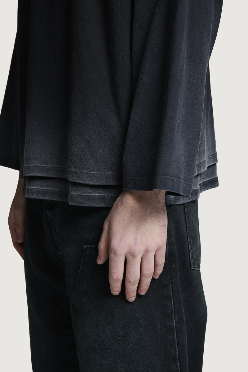 ZENO DOUBLE LAYER LONGSLEEVE BLACK/BLACK