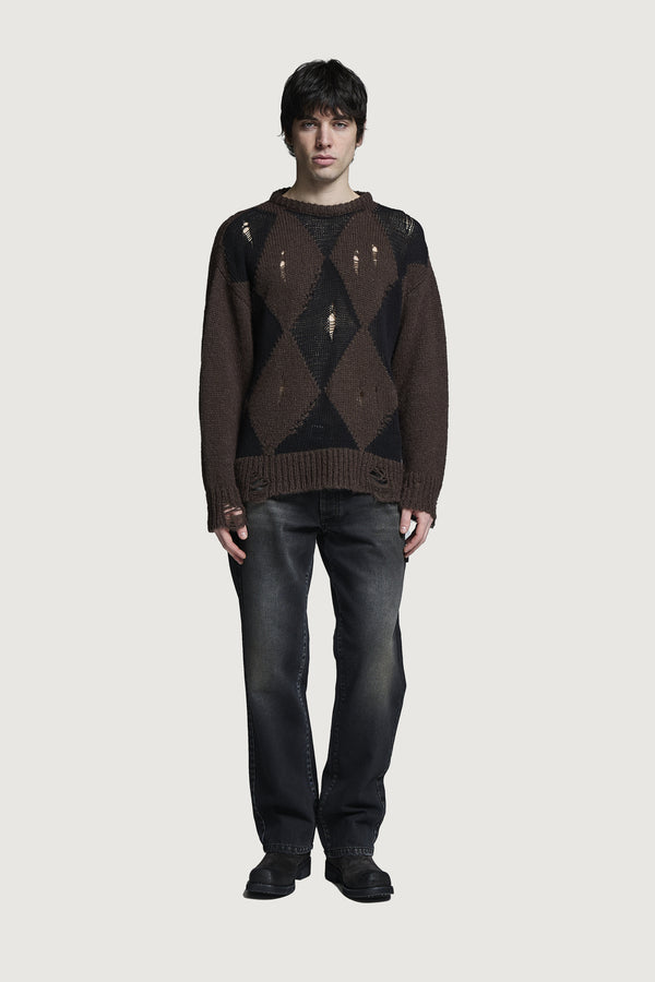 ORFEI CREWNECK SWEATER BROWN