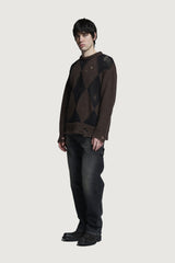 ORFEI CREWNECK SWEATER BROWN
