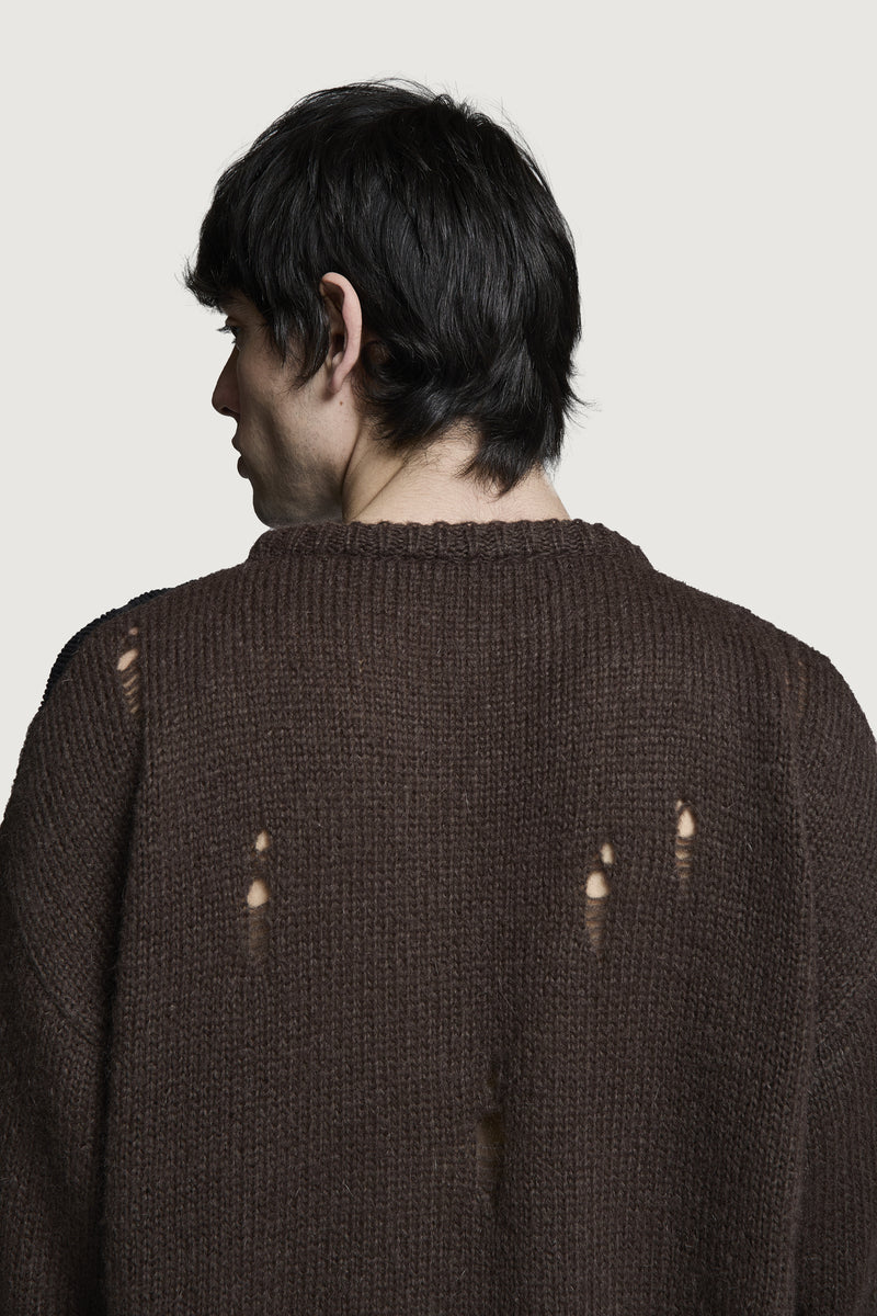 ORFEI CREWNECK SWEATER BROWN