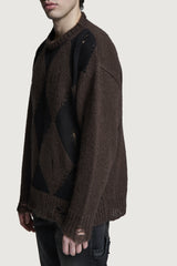 ORFEI CREWNECK SWEATER BROWN