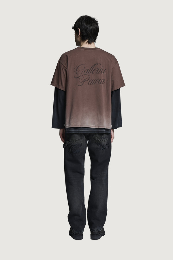 ZENO DOUBLE LAYER LONGSLEEVE BROWN/BLACK