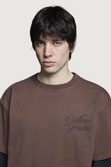 ZENO DOUBLE LAYER LONGSLEEVE BROWN/BLACK