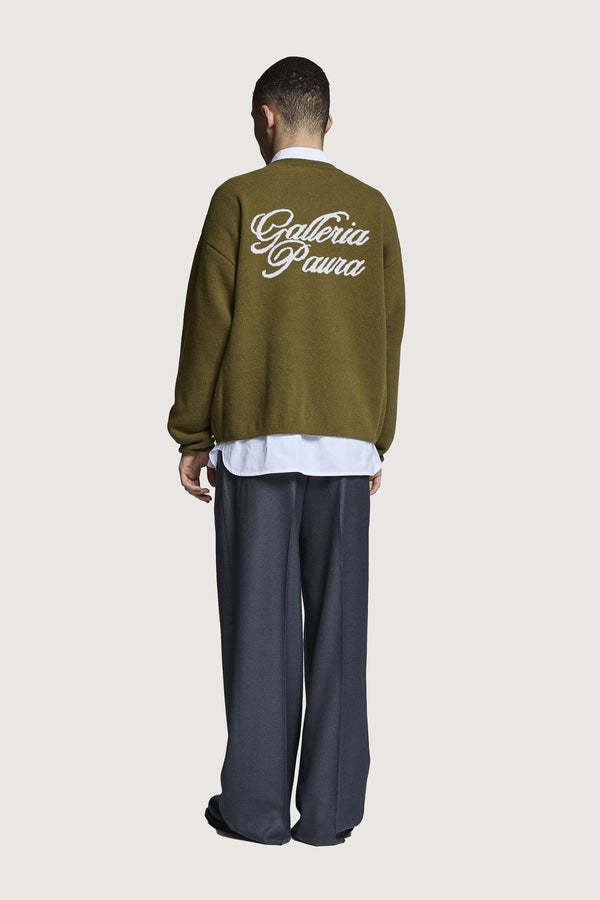 ORESTE CREWNECK SWEATER OLIVE GREEN