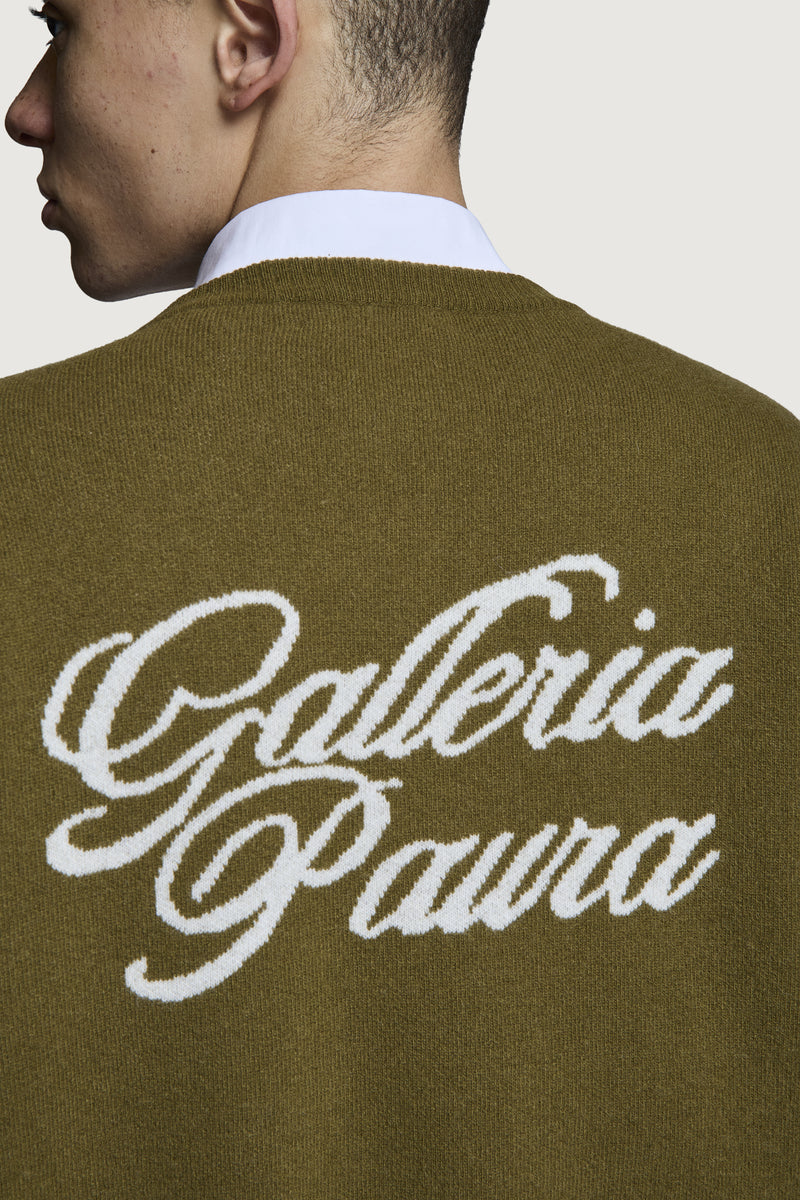 ORESTE CREWNECK SWEATER OLIVE GREEN