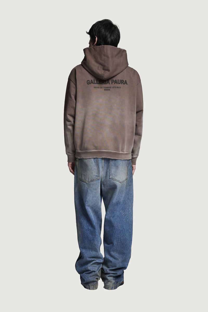 SANTI HOODIE SWEATSHIRT GALLERIA PAURA HQ BROWN