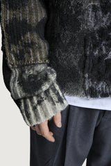 UTOPIA PATCHWORK SWEATER DARK MULTICOLOR