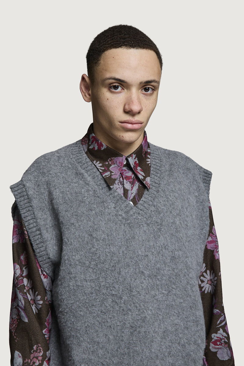 MANOLO GILET MEDIUM GREY