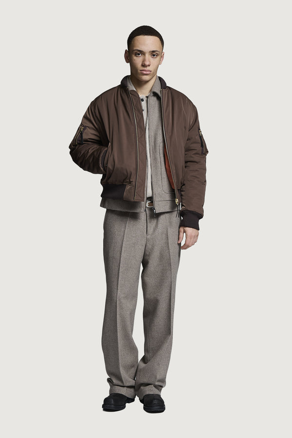 BRIAN BOMBER JACKET HQ CHOCOLATE