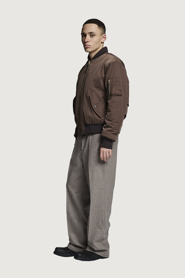BRIAN BOMBER JACKET HQ CHOCOLATE