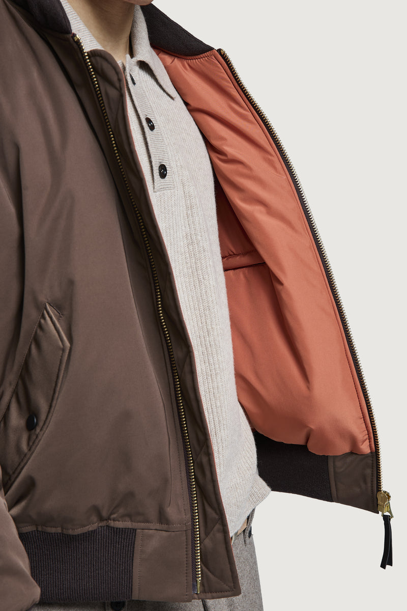 BRIAN BOMBER JACKET HQ CHOCOLATE